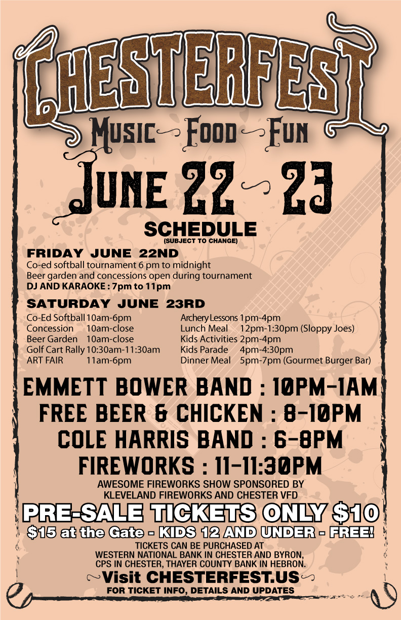 Chester Nebraska Gateway to the Good Life