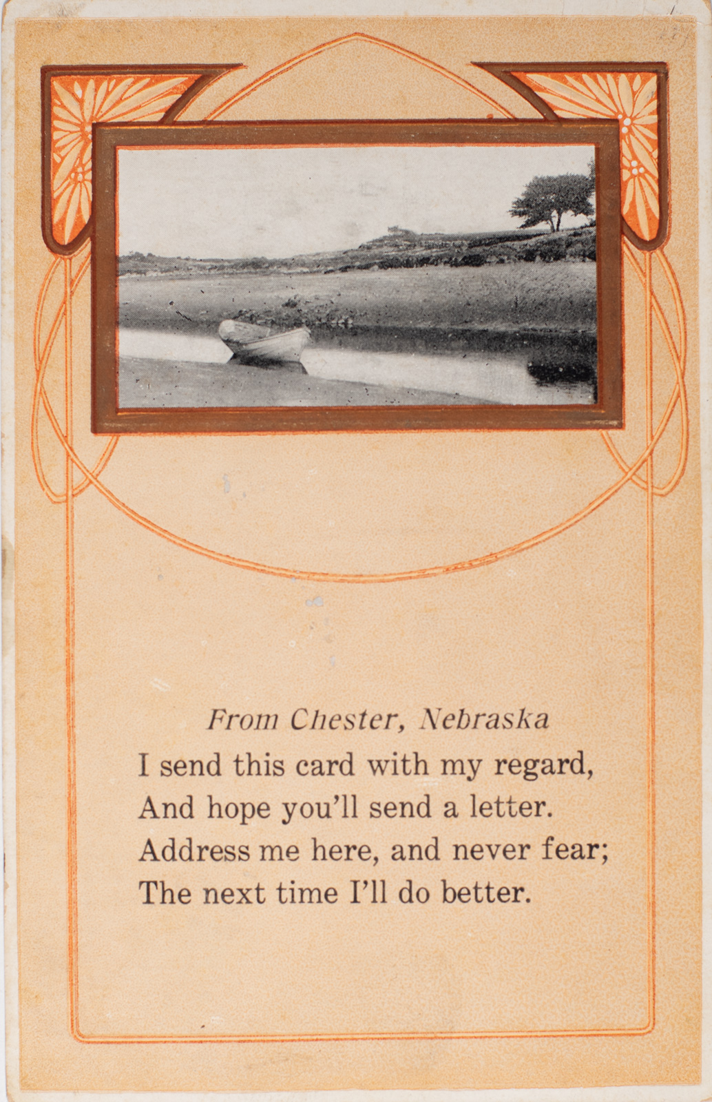Chester Nebraska Postcard - 1912-image
