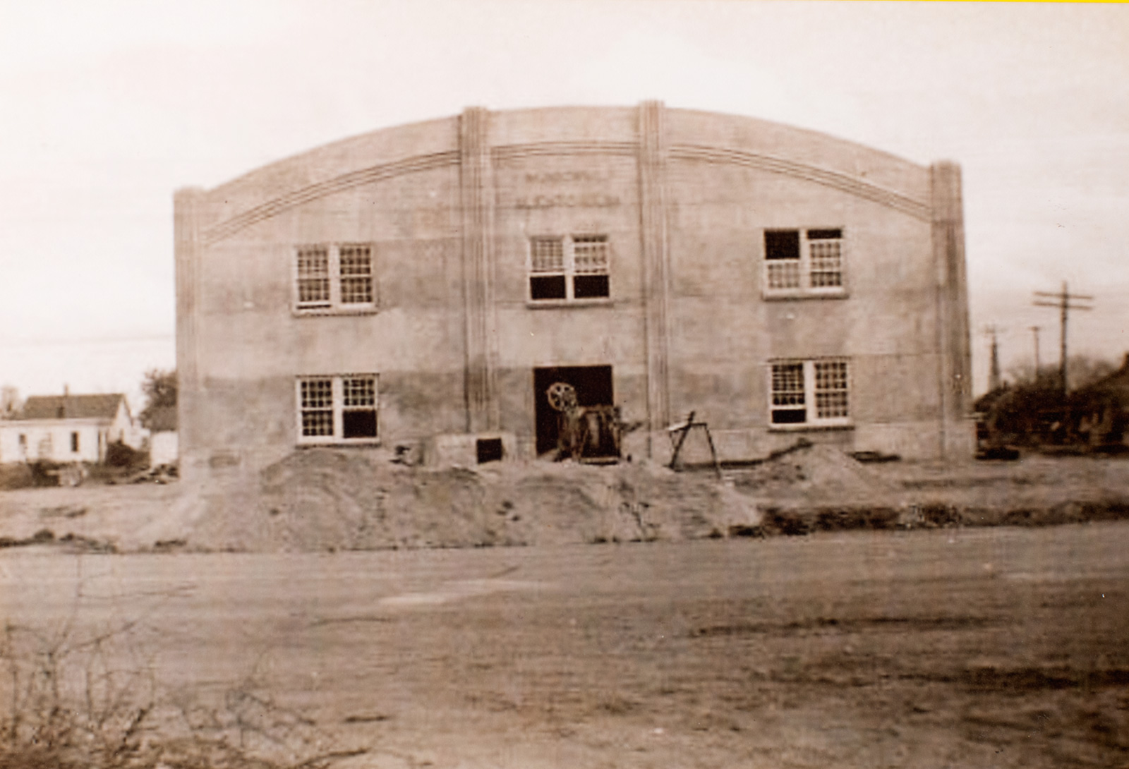 Chester Nebraska Auditorium Photo of Construction-image