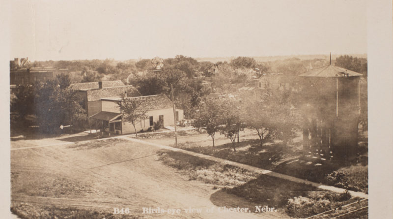PC_Birds-Eye-View-Chester-Nebraska-1912-Front
