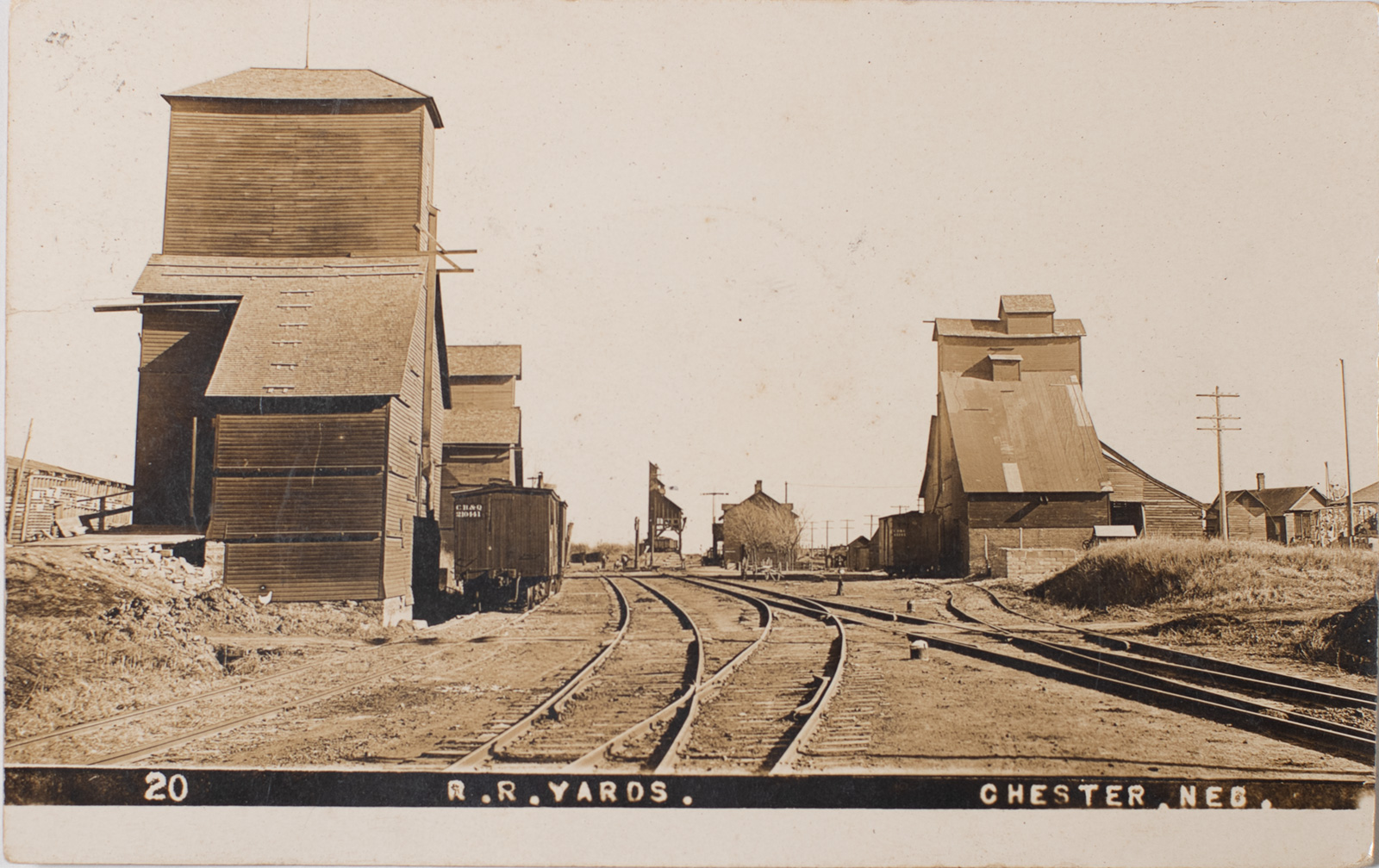 Chester Nebraska Burlington Depot 1910-image