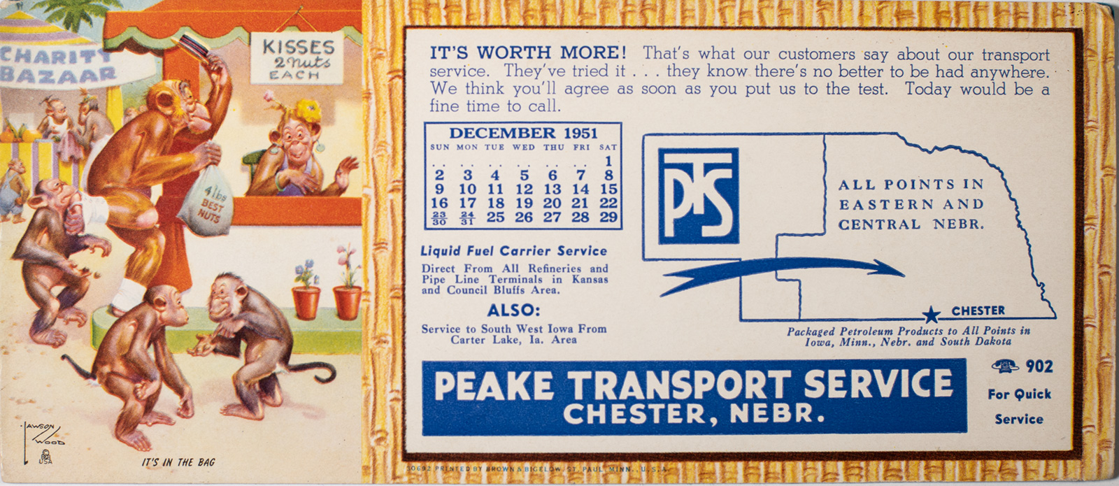 Peake Transport Blotter Pad & Calendar-image
